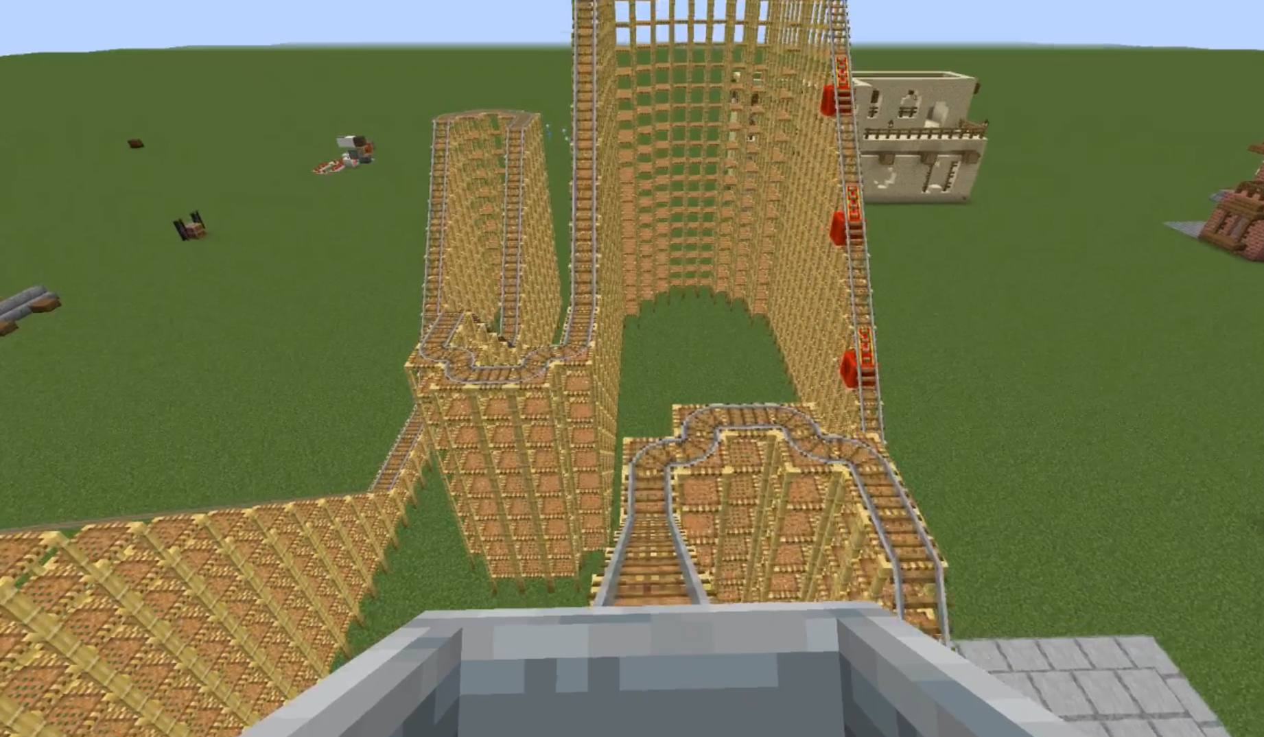 Niesamowity rollercoaster stworzony w Minecraft przez jednego z graczy ...