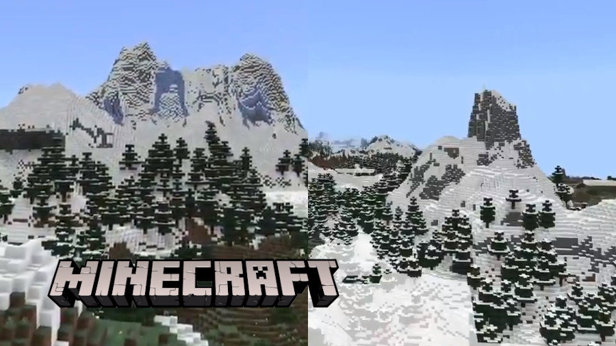 Minecraft Gory Gracze Minecrafta w wersji Bedrock mogą przetestować nowy generator gór ...