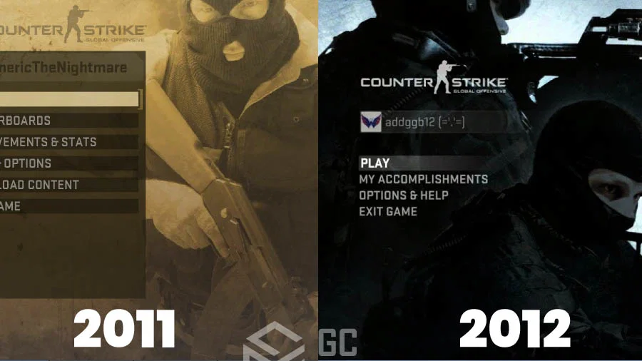 Jak zmieniło się menu CSGO od samego początku? Tylko prawdziwi 